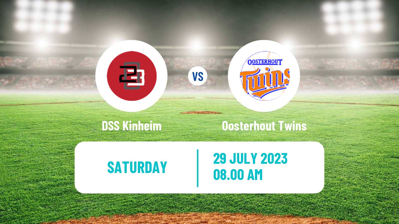 Baseball Dutch Hoofdklasse Baseball DSS Kinheim - Oosterhout Twins
