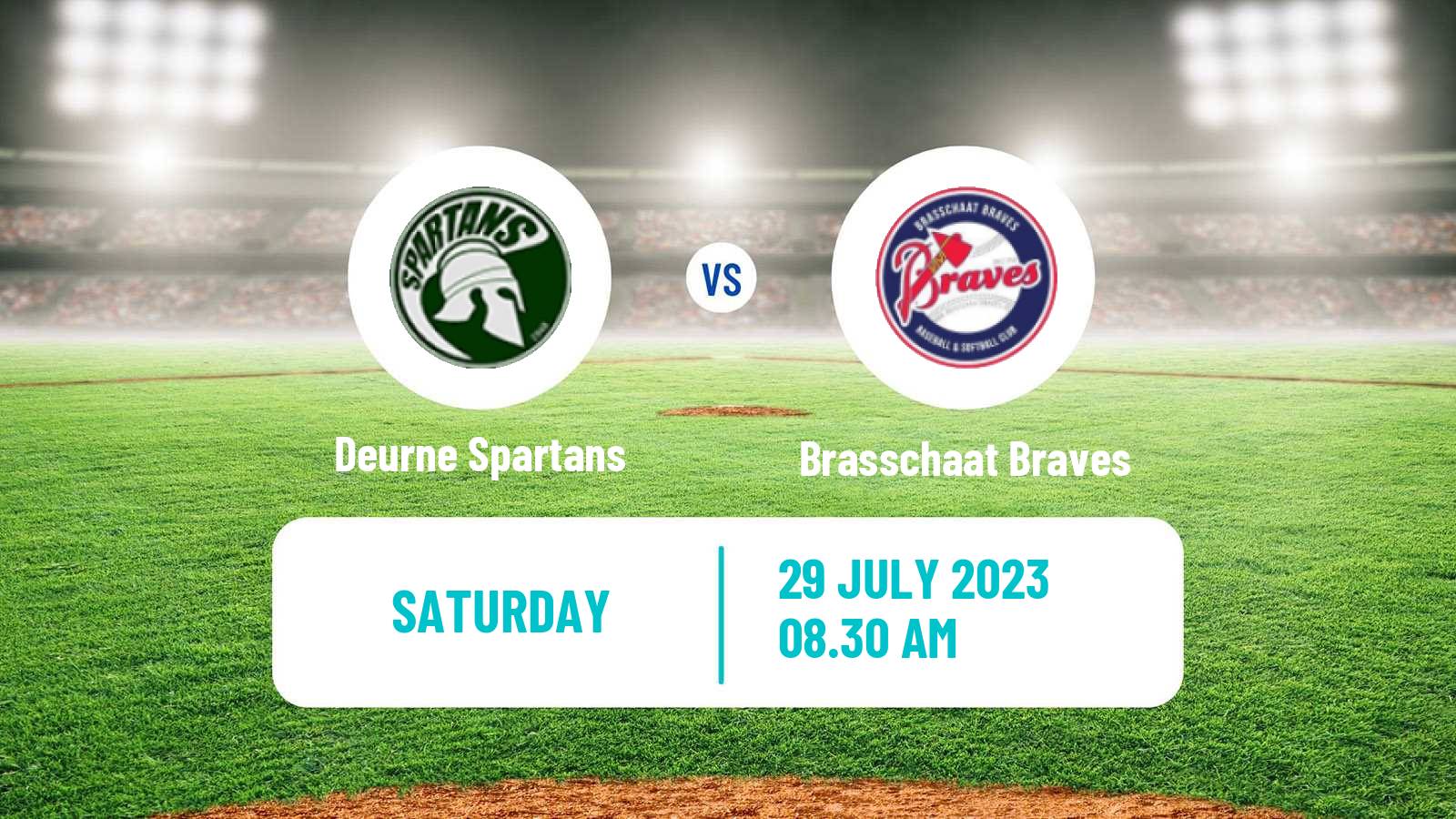 Baseball Belgian Division 1 Baseball Deurne Spartans - Brasschaat Braves
