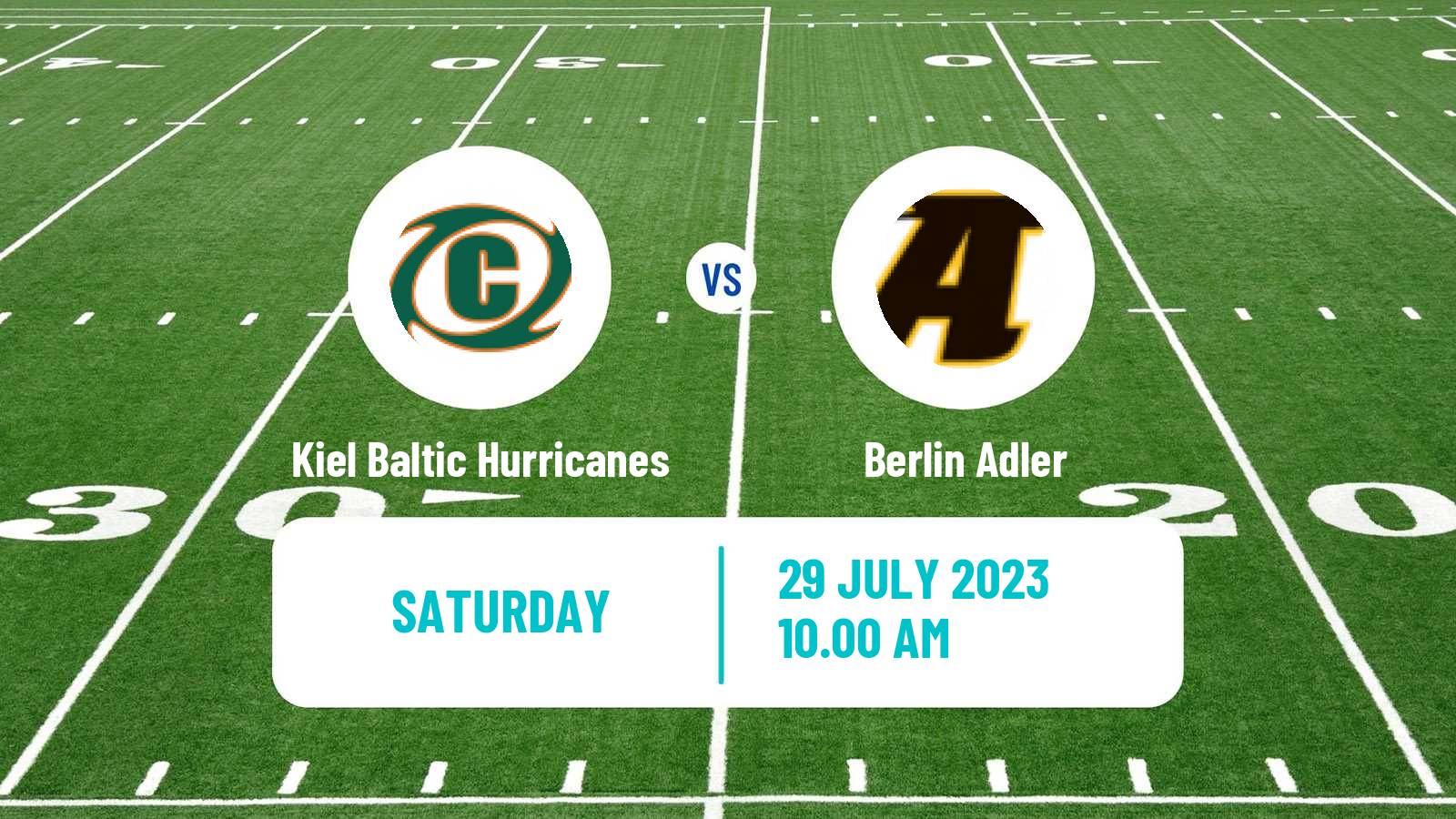 American football German GFL Kiel Baltic Hurricanes - Berlin Adler