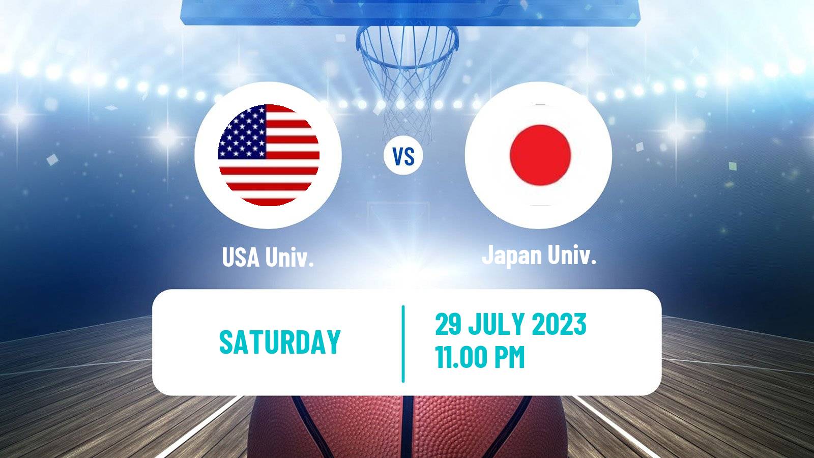 Basketball Universiade Basketball USA Univ. - Japan Univ.
