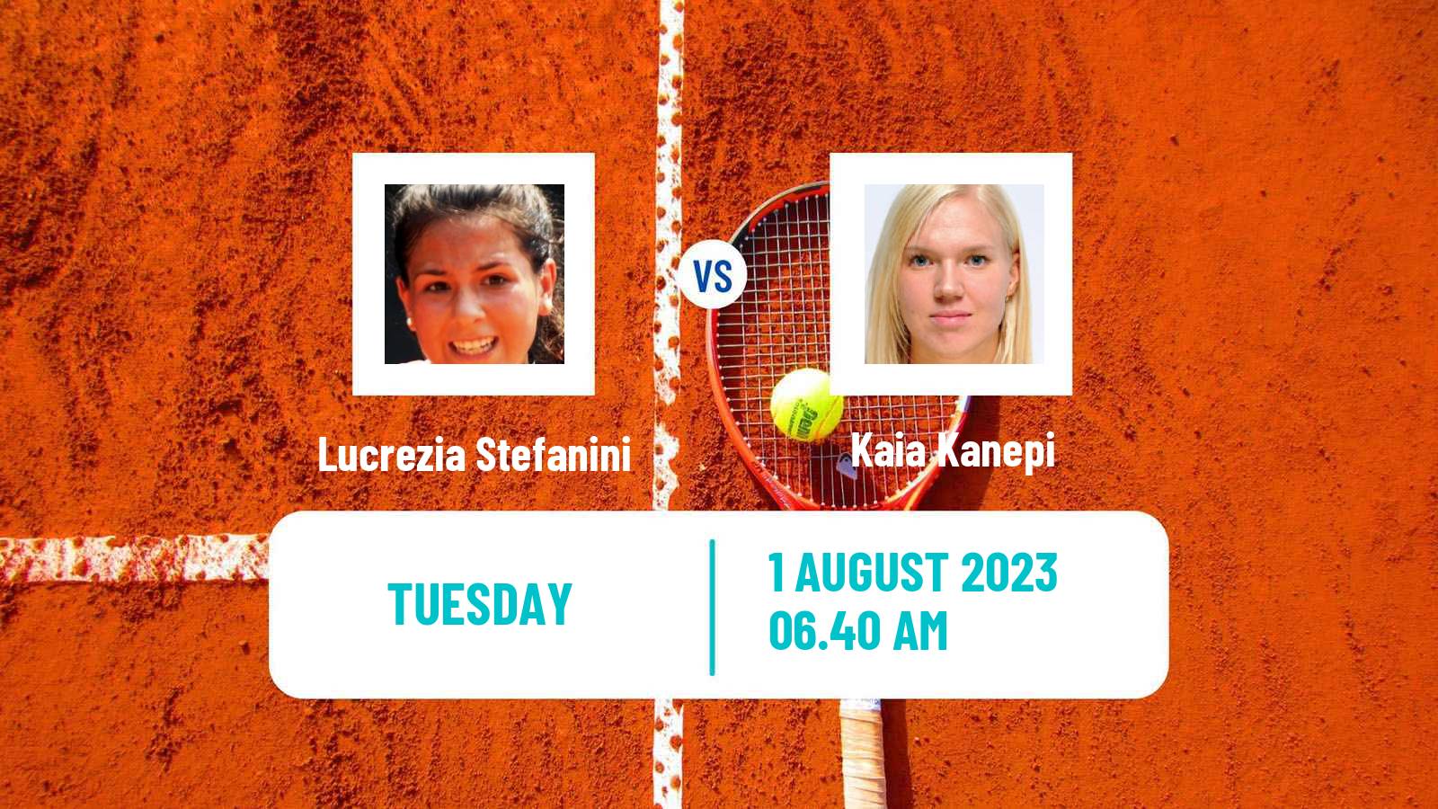 Tennis WTA Prague Lucrezia Stefanini - Kaia Kanepi