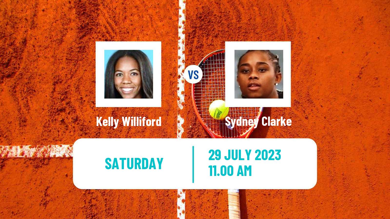 Tennis WTA Billie Jean King Cup Group II Kelly Williford - Sydney Clarke