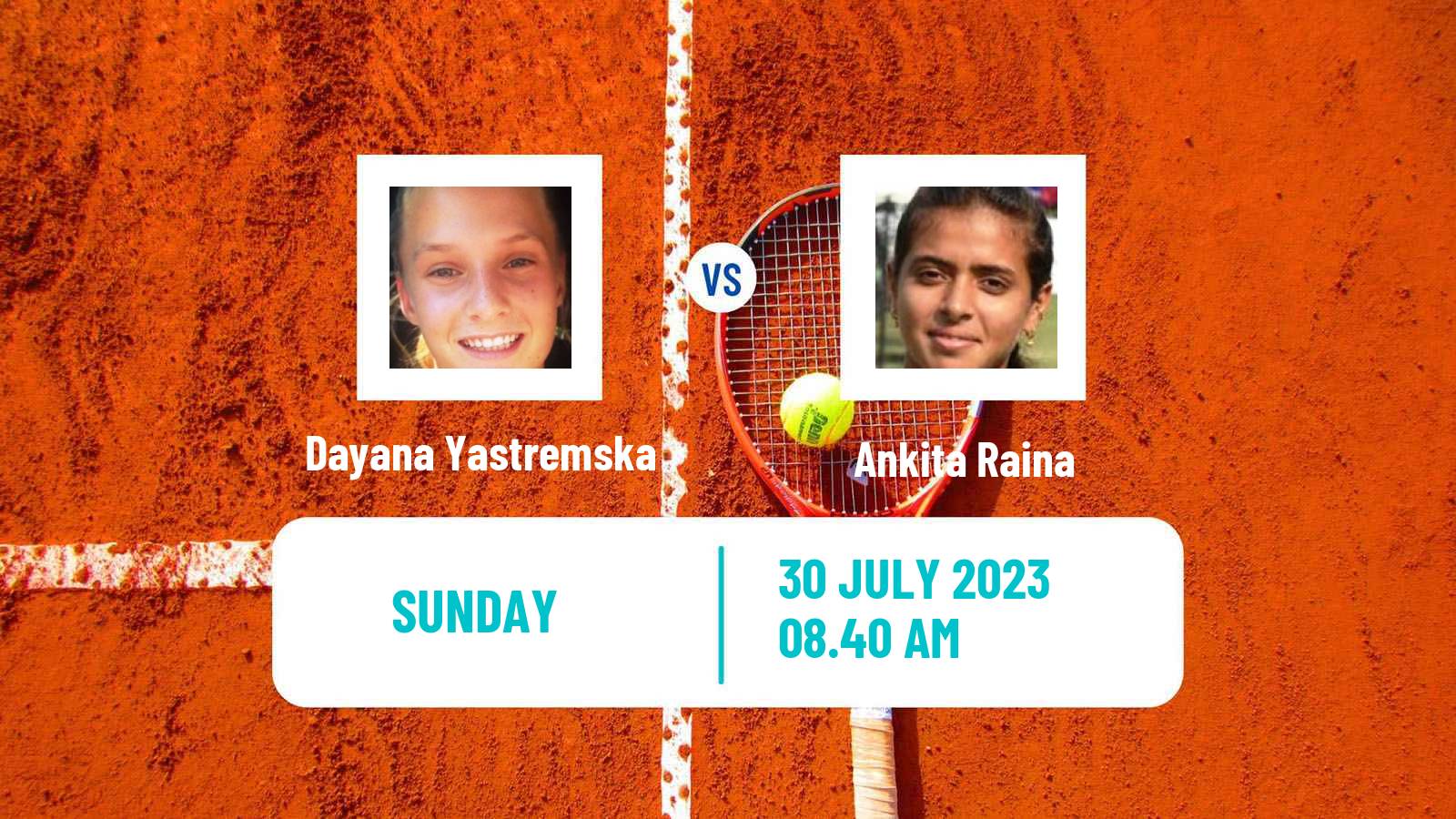 Tennis WTA Prague Dayana Yastremska - Ankita Raina