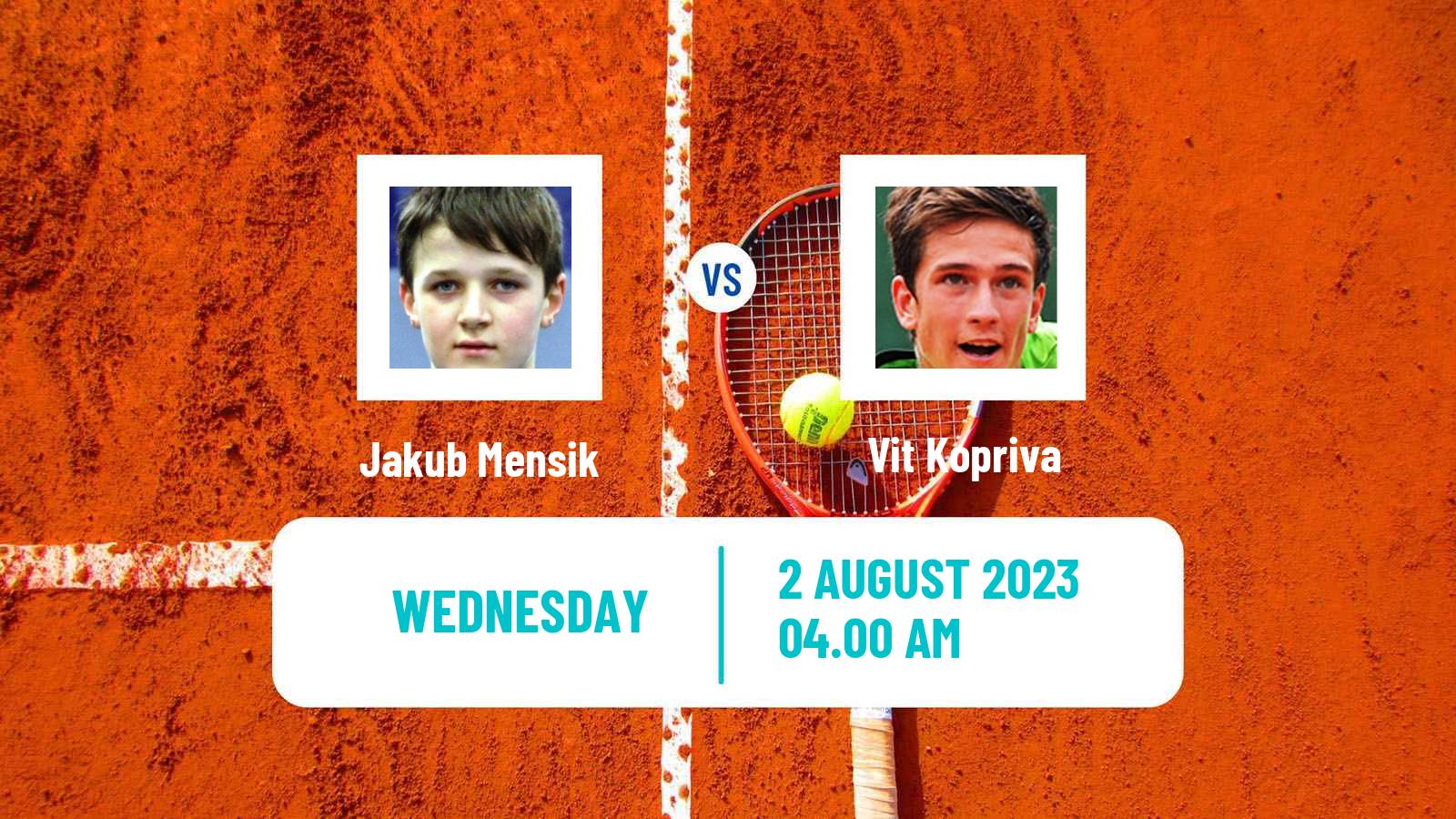 Tennis Liberec Challenger Men Jakub Mensik - Vit Kopriva