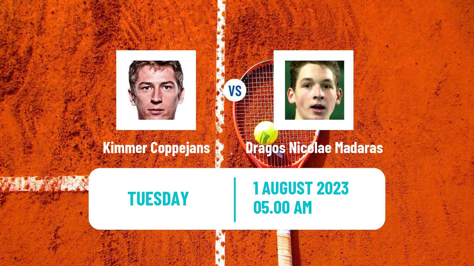 Tennis San Marino Challenger Men Kimmer Coppejans - Dragos Nicolae Madaras