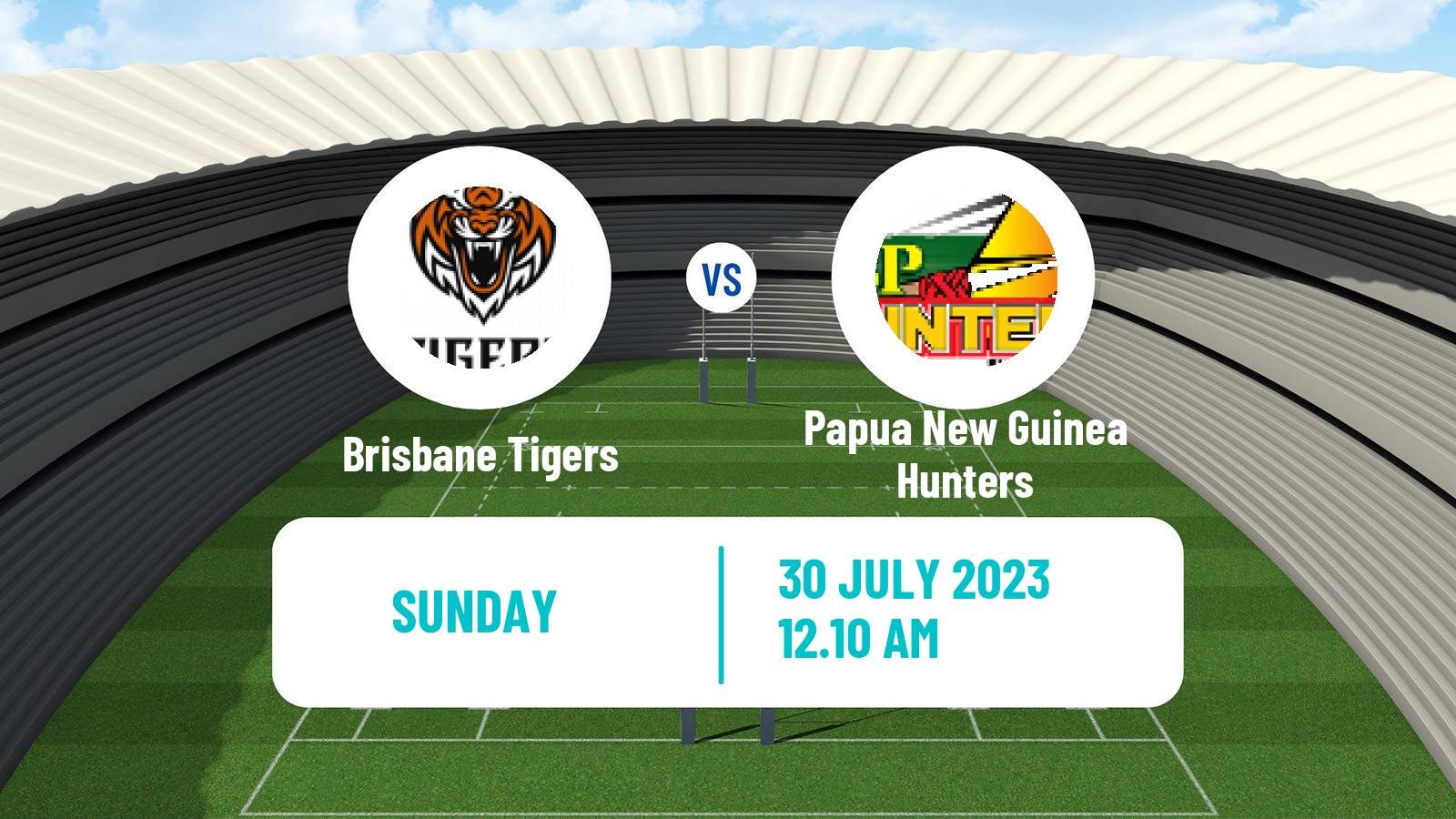 Rugby league Australian Queensland Cup Brisbane Tigers - Papua New Guinea Hunters