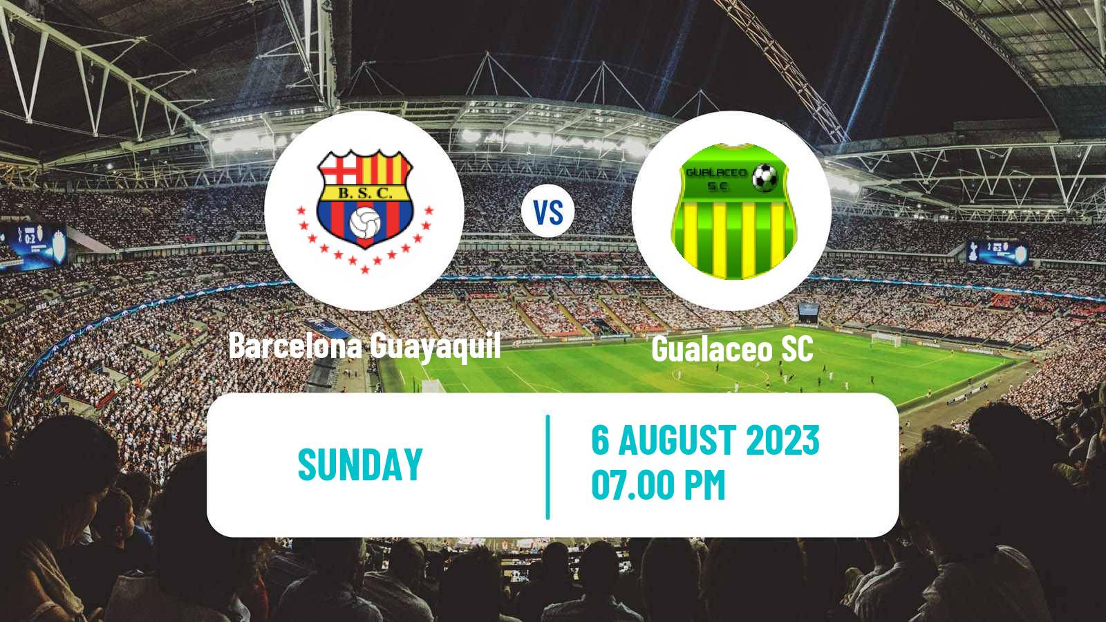 Soccer Ecuadorian Liga Pro Barcelona Guayaquil - Gualaceo