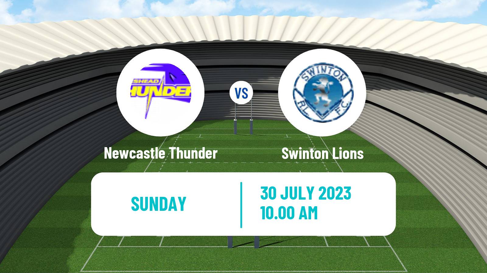 Rugby league English Championship Rugby League Newcastle Thunder - Swinton Lions