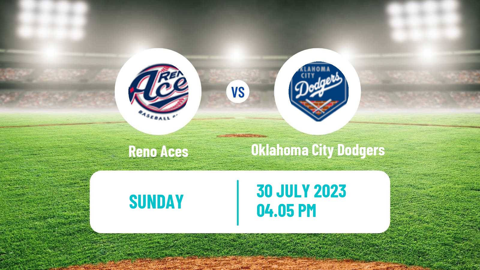 Baseball PCL Reno Aces - Oklahoma City Dodgers