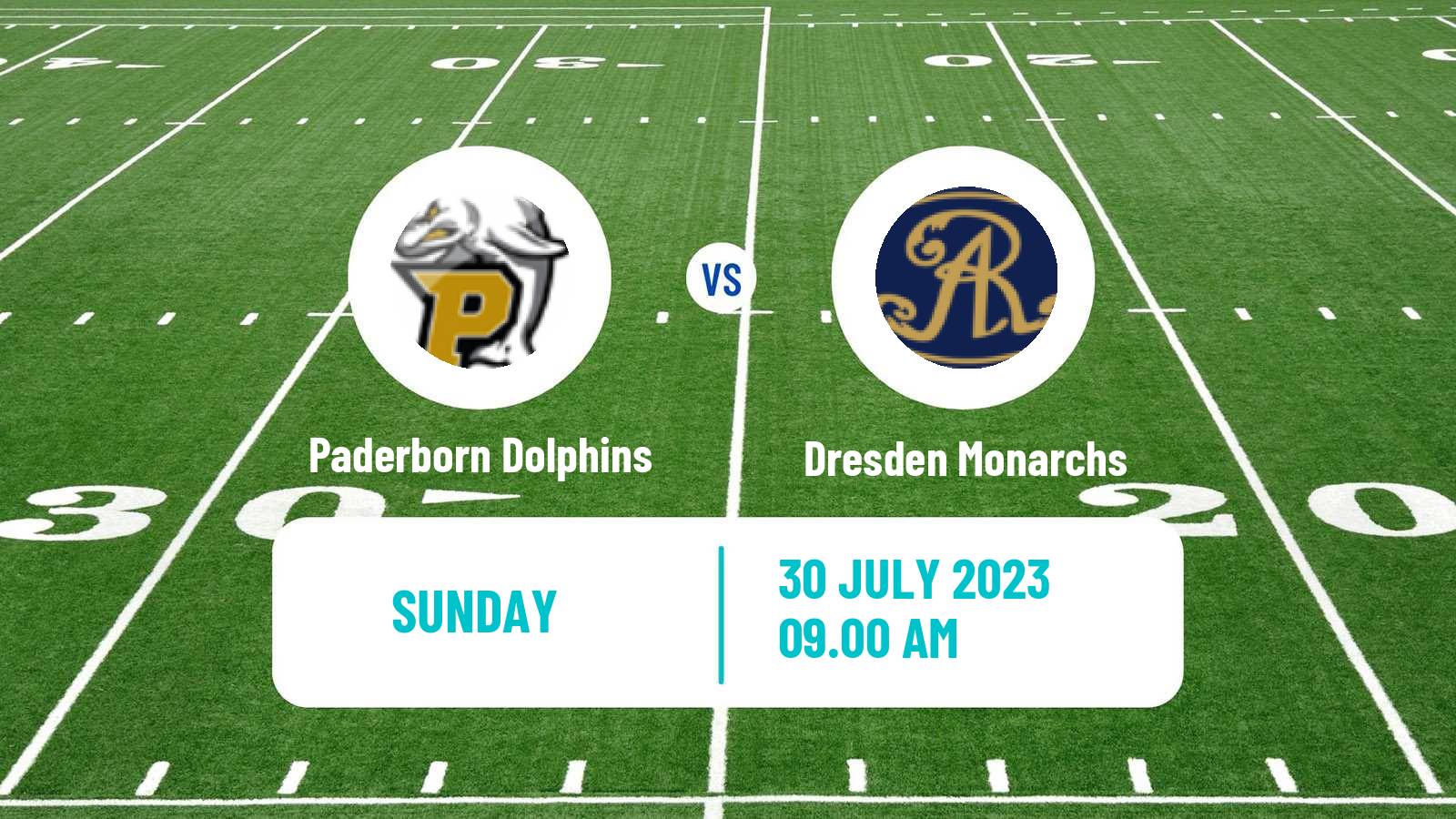 American football German GFL Paderborn Dolphins - Dresden Monarchs