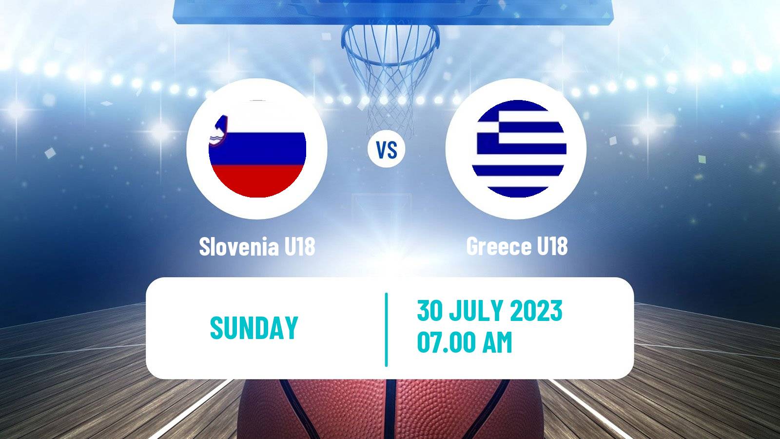 Basketball EuroBasket U18 Slovenia U18 - Greece U18