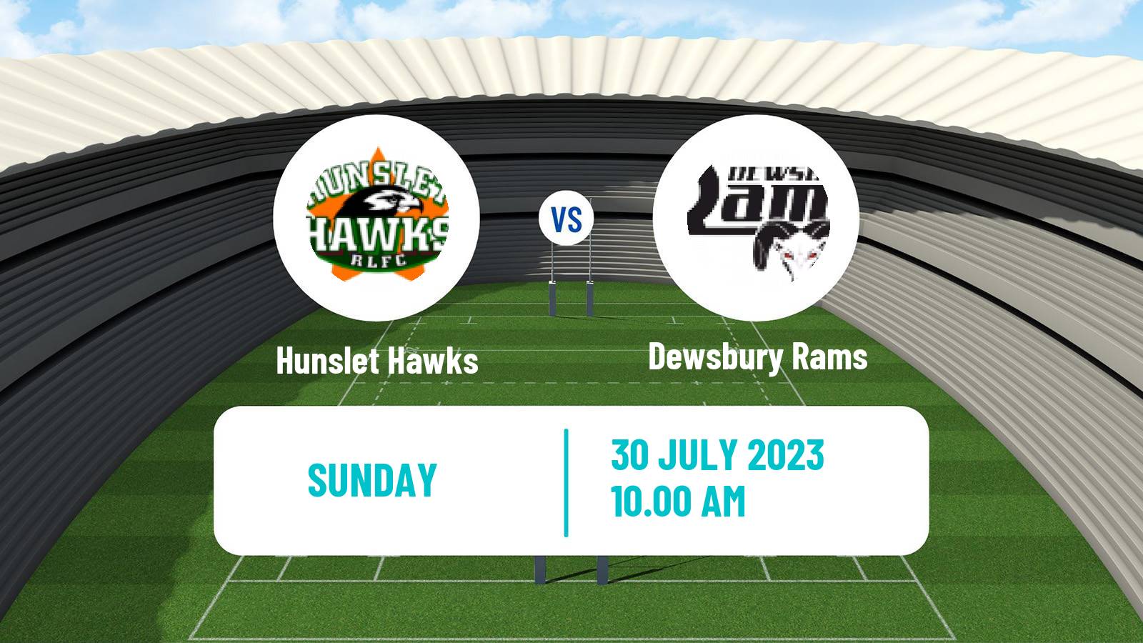 Rugby league English League 1 Rugby League Hunslet Hawks - Dewsbury Rams