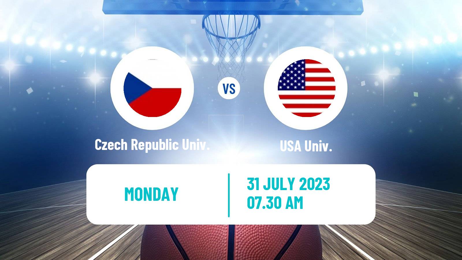 Basketball Universiade Basketball Czech Republic Univ. - USA Univ.