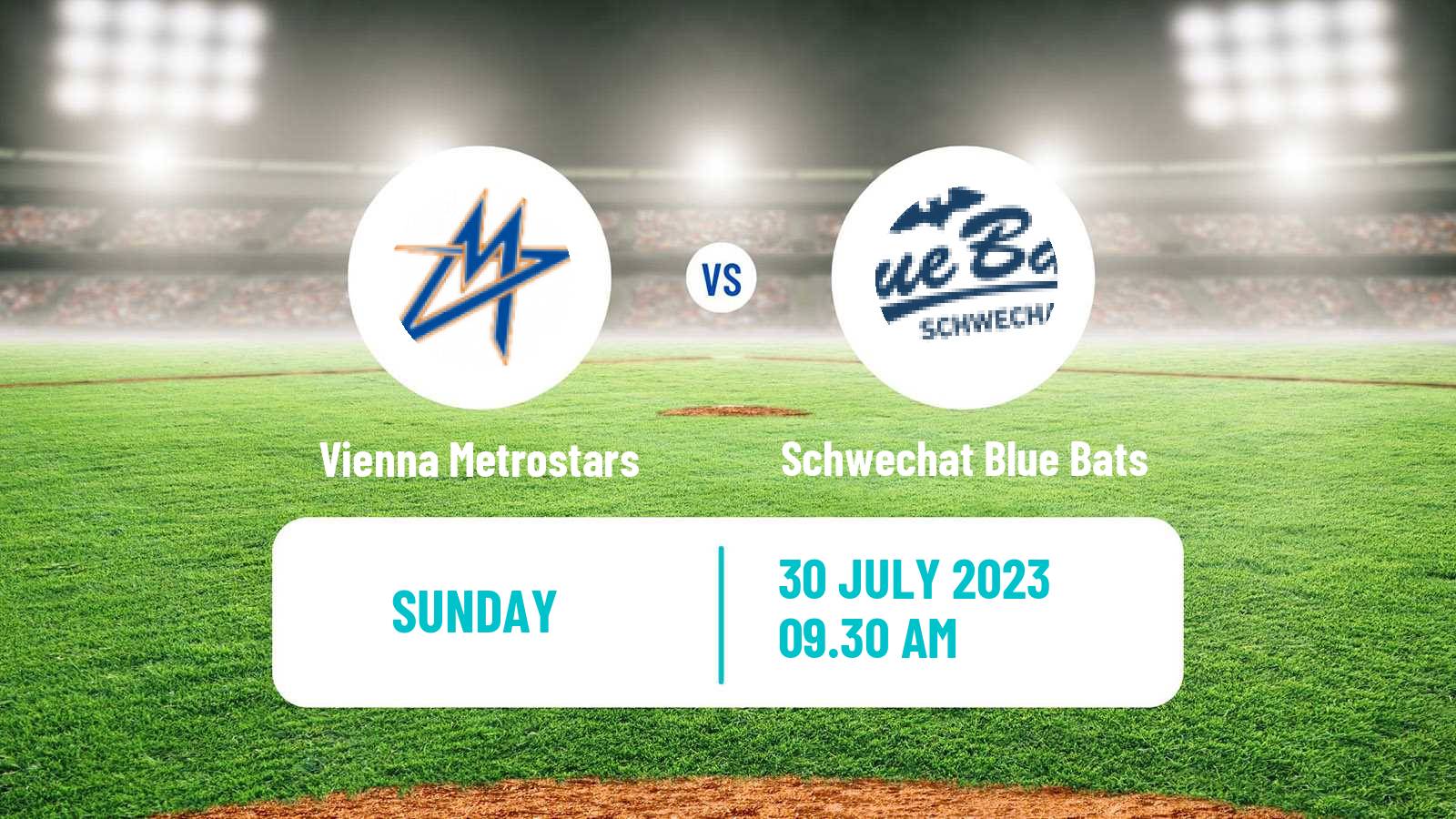 Baseball Austrian Bundesliga Baseball Vienna Metrostars - Schwechat Blue Bats