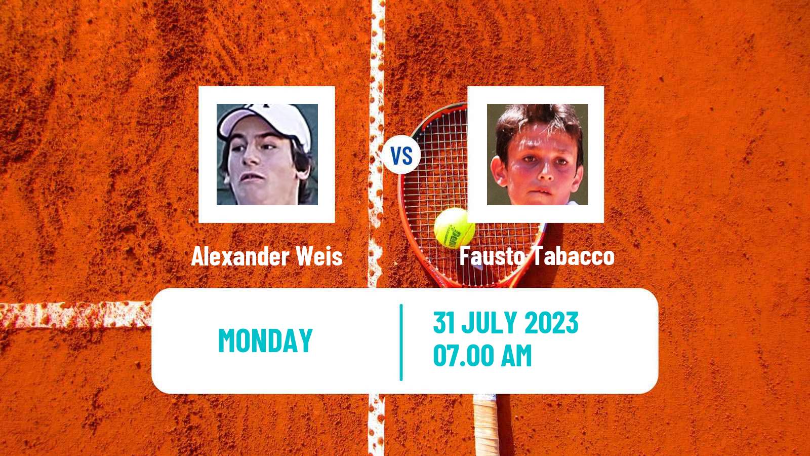 Tennis San Marino Challenger Men Alexander Weis - Fausto Tabacco