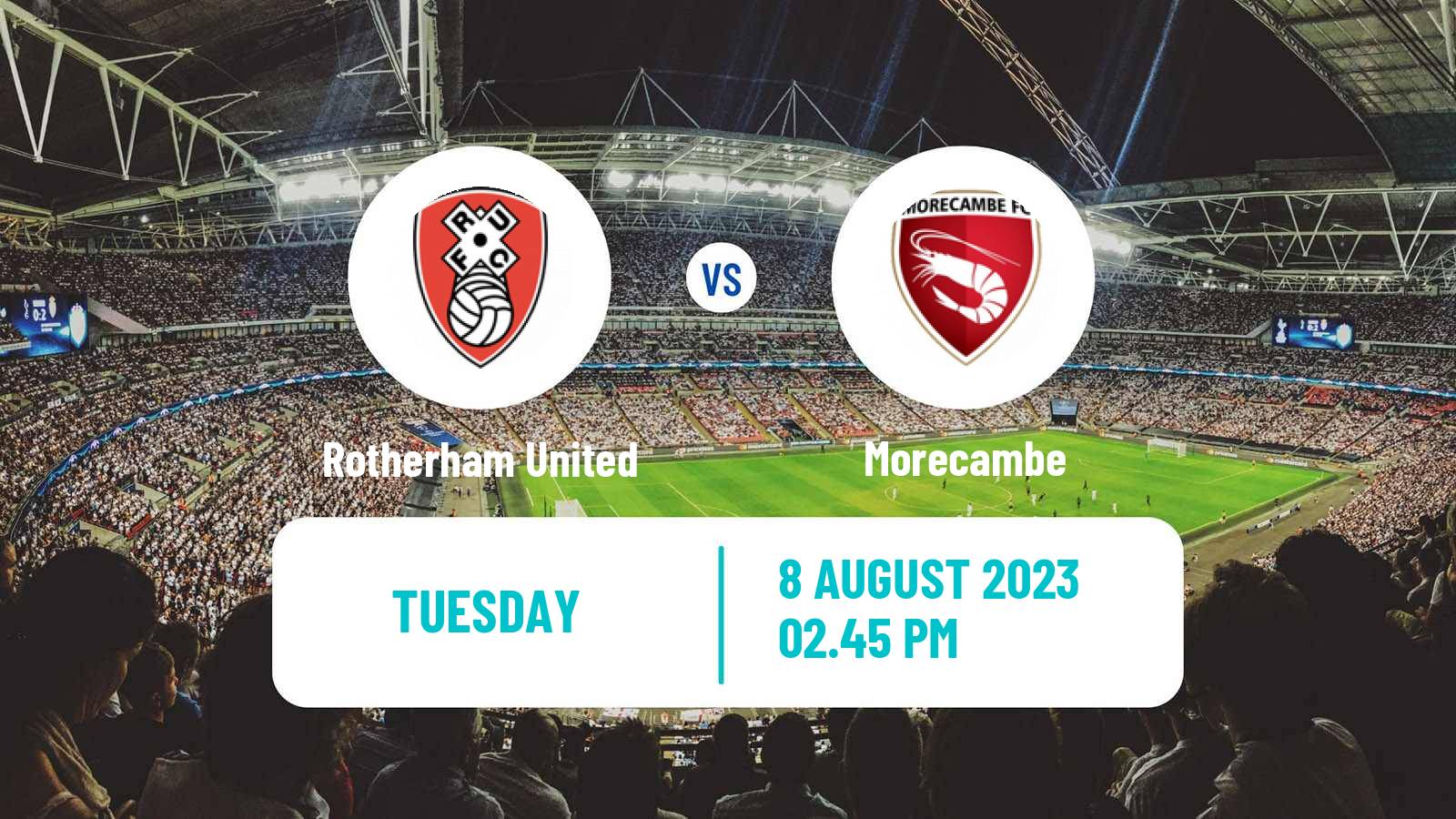 Soccer English League Cup Rotherham United - Morecambe