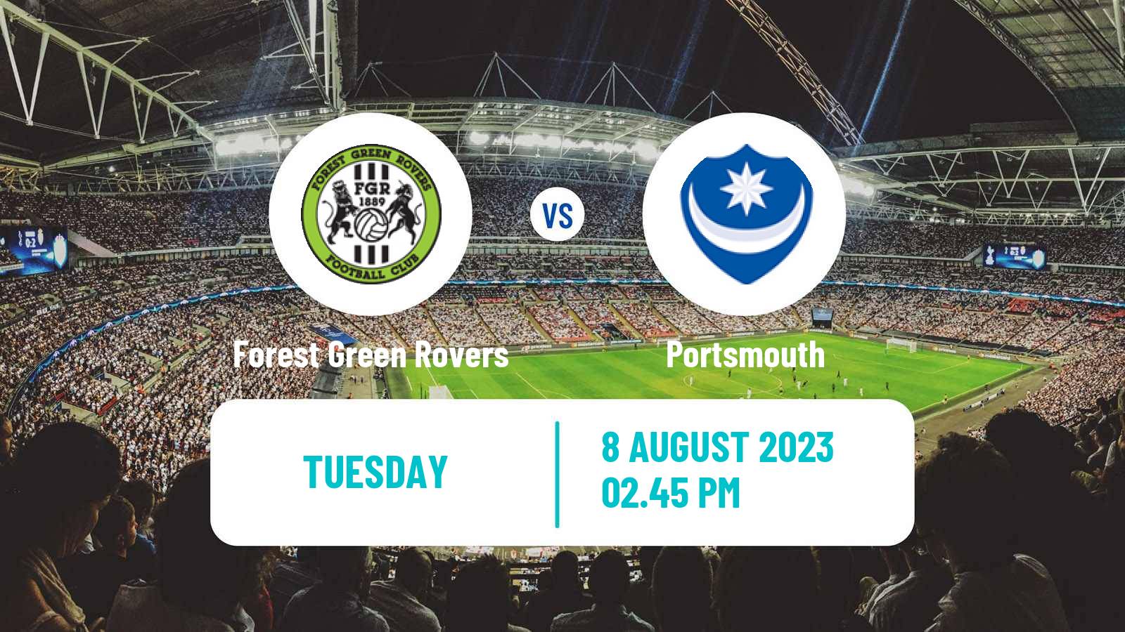 Soccer English League Cup Forest Green Rovers - Portsmouth