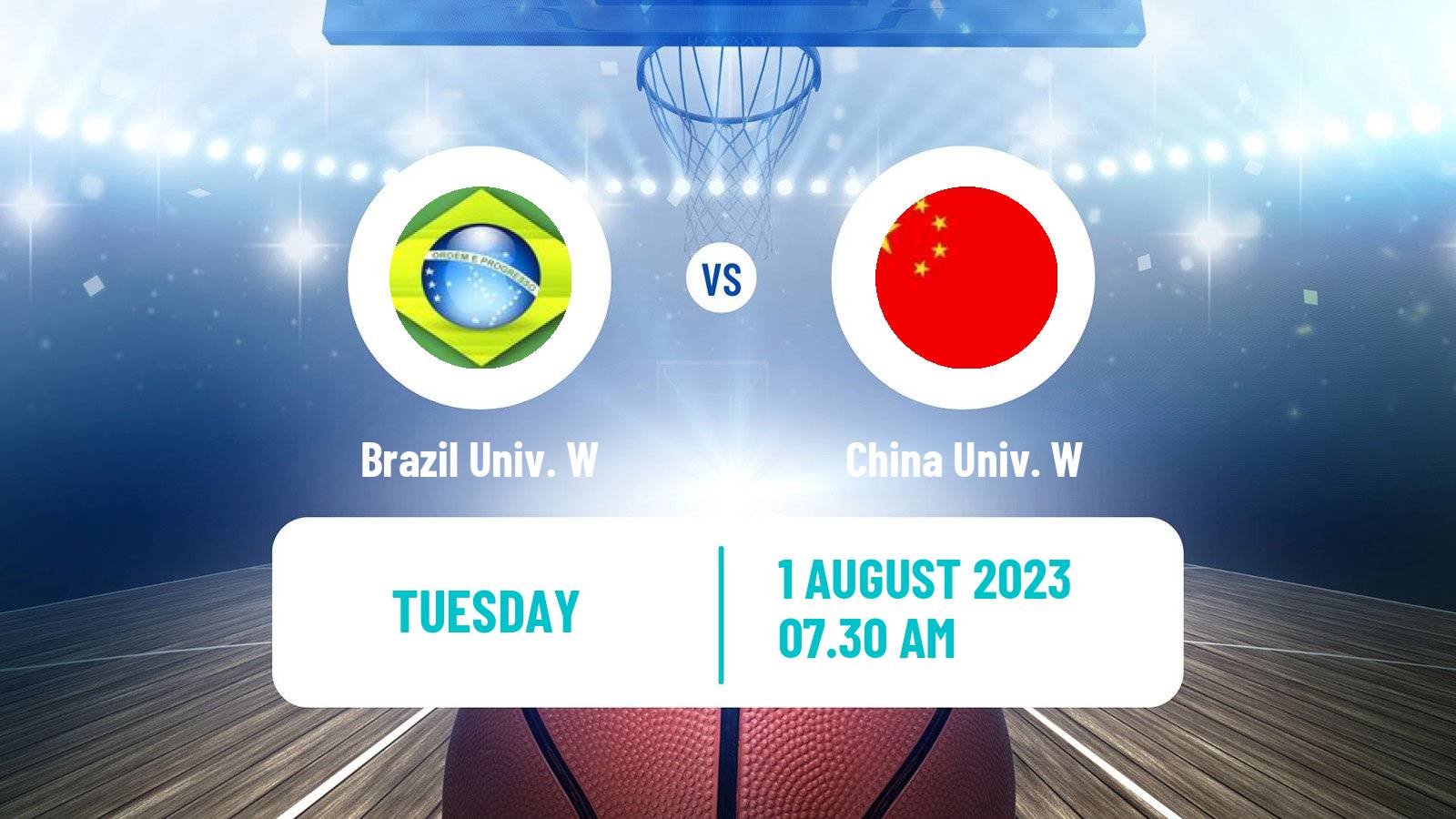 Basketball Universiade Basketball Women Brazil Univ. W - China Univ. W