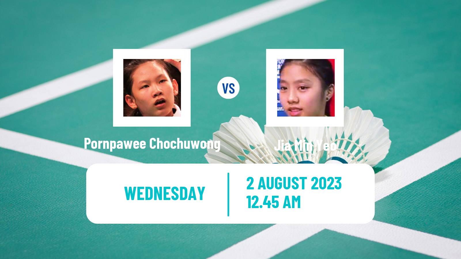 Badminton BWF World Tour Australian Open Women Pornpawee Chochuwong - Jia Min Yeo