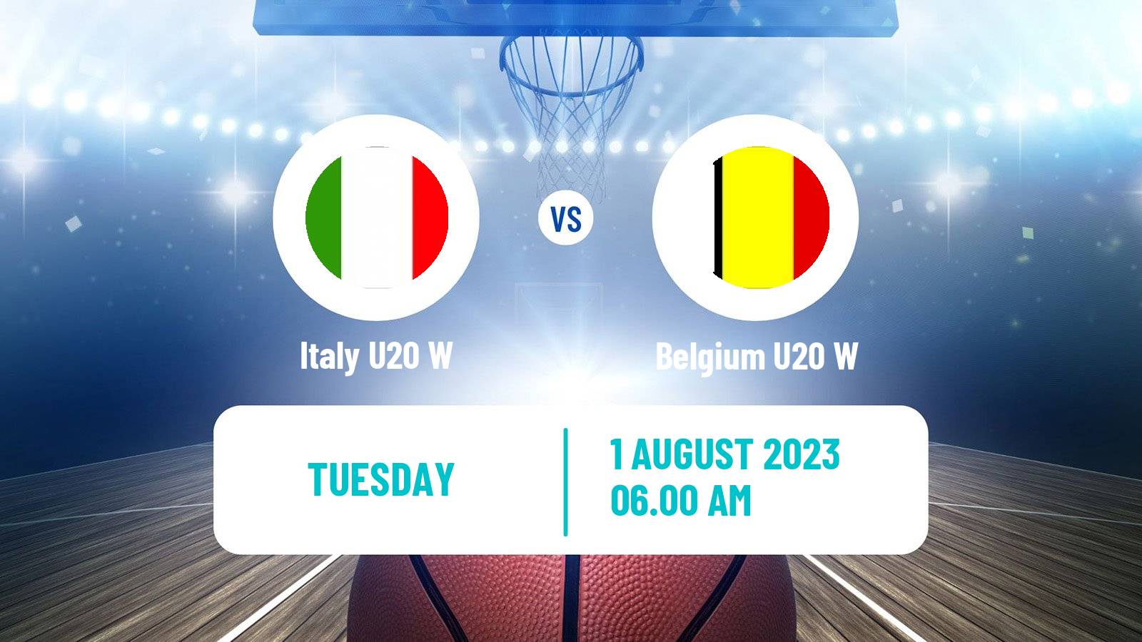 Basketball European Championship U20 Basketball Women Italy U20 W - Belgium U20 W