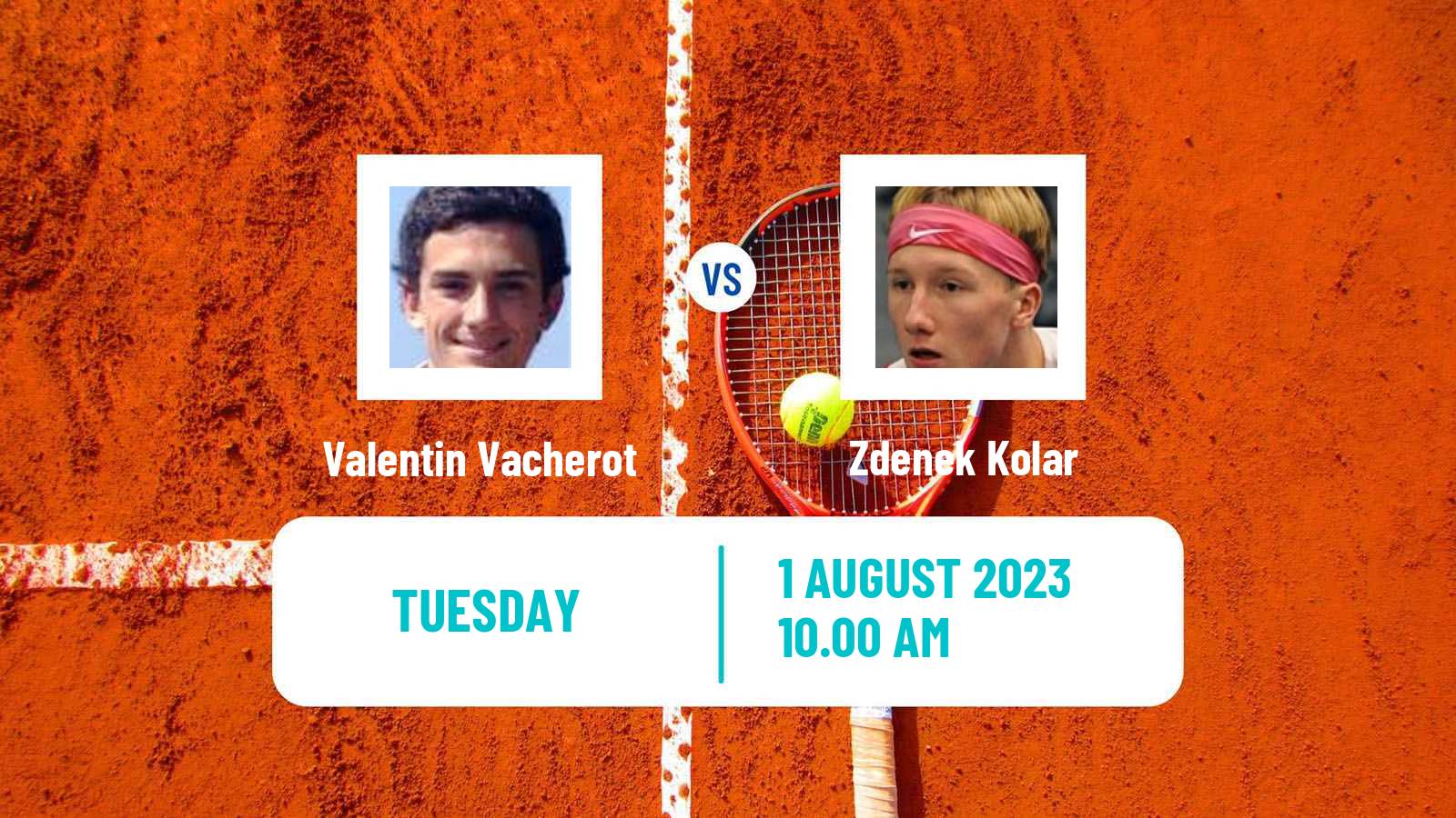 Tennis San Marino Challenger Men Valentin Vacherot - Zdenek Kolar