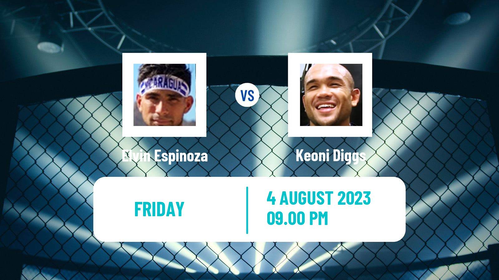 MMA Lightweight Pfl Men Elvin Espinoza - Keoni Diggs