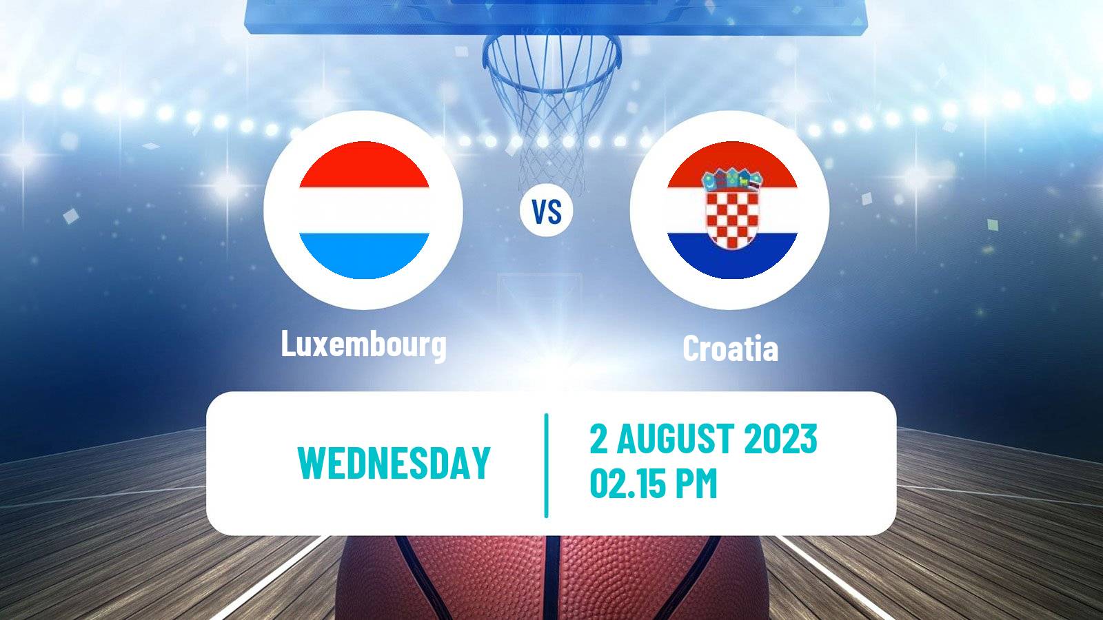 Basketball EuroBasket Luxembourg - Croatia