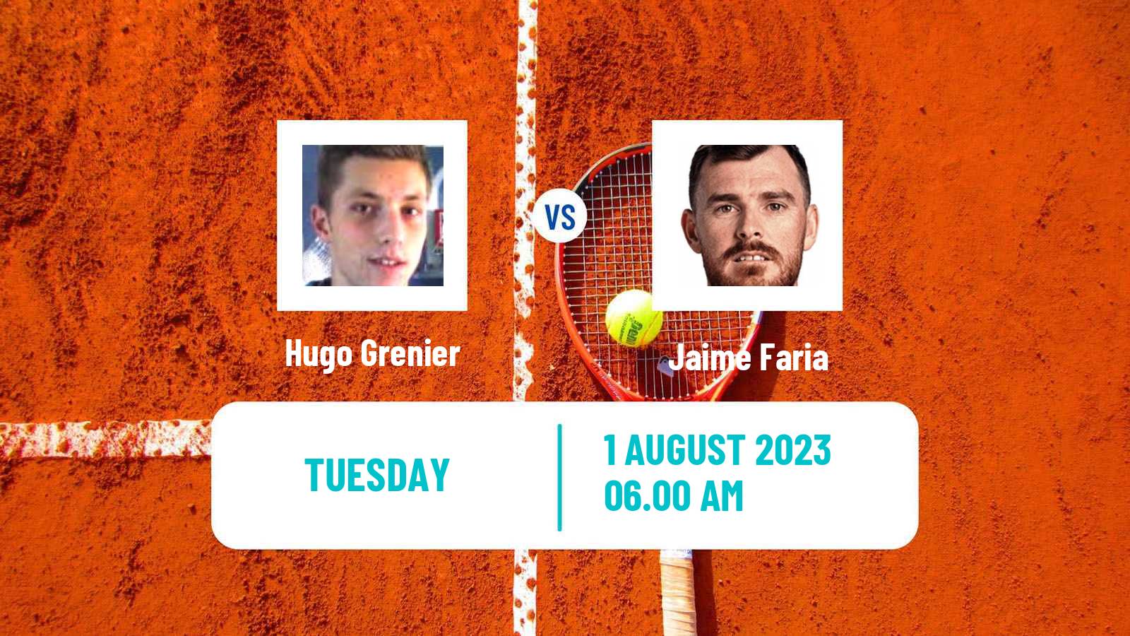 Tennis Porto Challenger Men Hugo Grenier - Jaime Faria