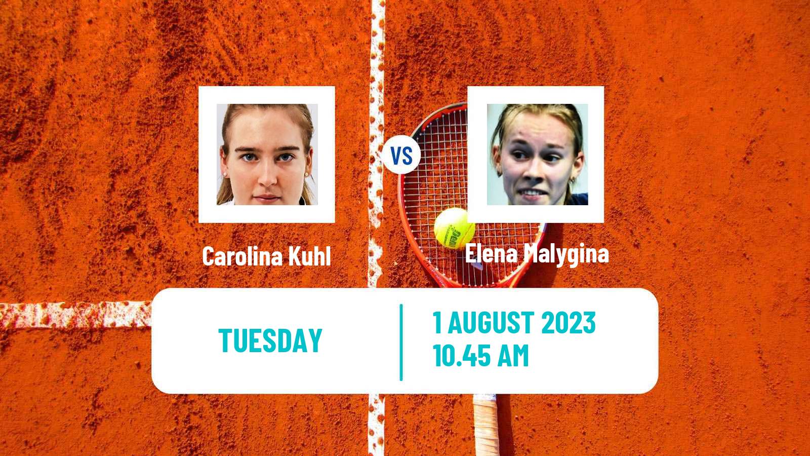 Tennis ITF W60 Hechingen Women 2023 Carolina Kuhl - Elena Malygina