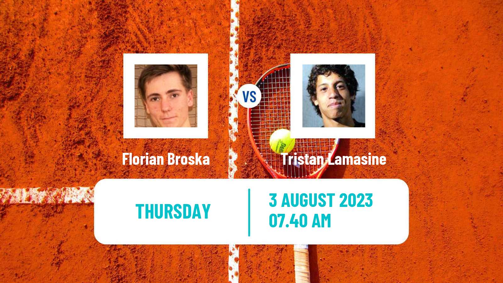 Tennis ITF M25 Wetzlar Men Florian Broska - Tristan Lamasine