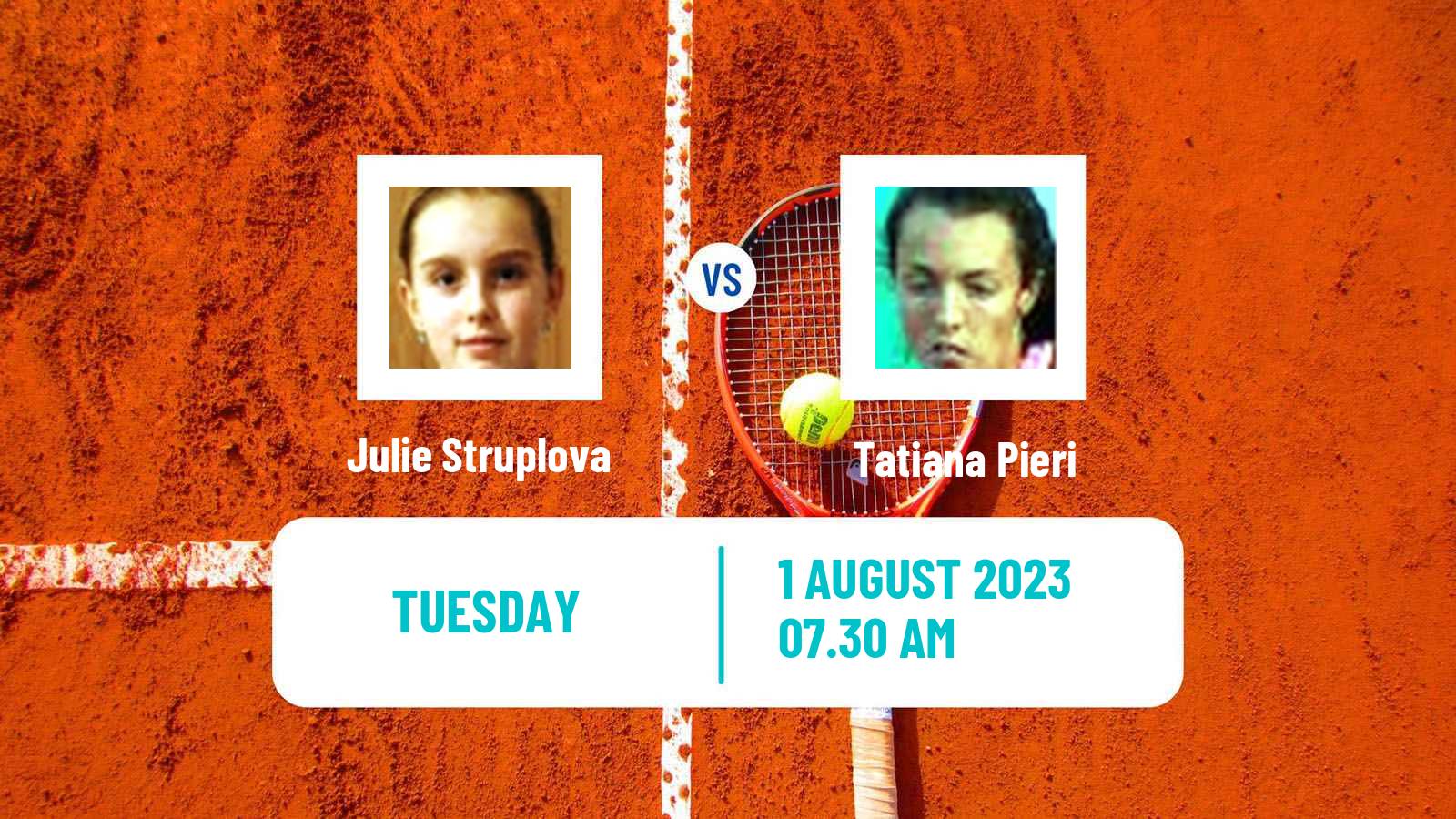 Tennis ITF W60 Cordenons Women Julie Struplova - Tatiana Pieri