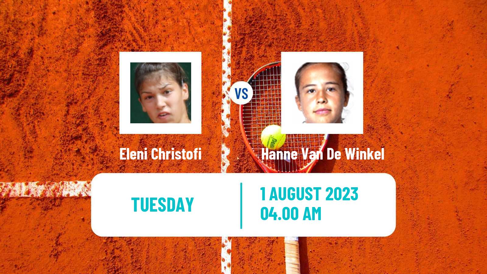 Tennis ITF W25 Koge Women Eleni Christofi - Hanne Van De Winkel