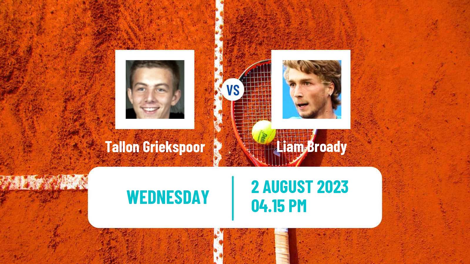 Tennis ATP Washington Tallon Griekspoor - Liam Broady