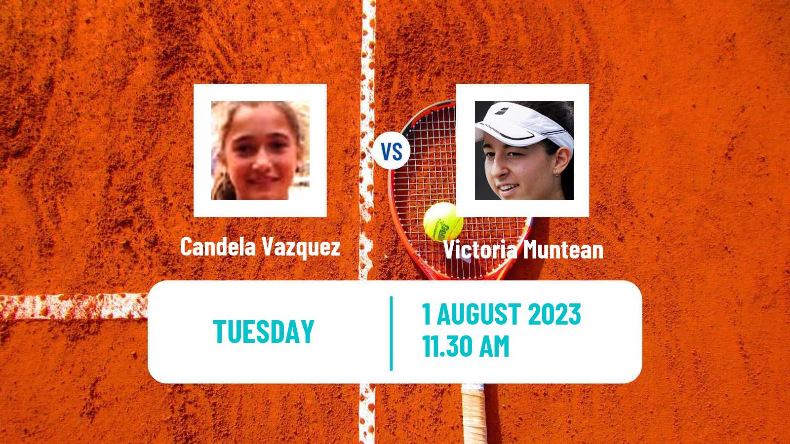 Tennis ITF W25 Junin Women Candela Vazquez - Victoria Muntean