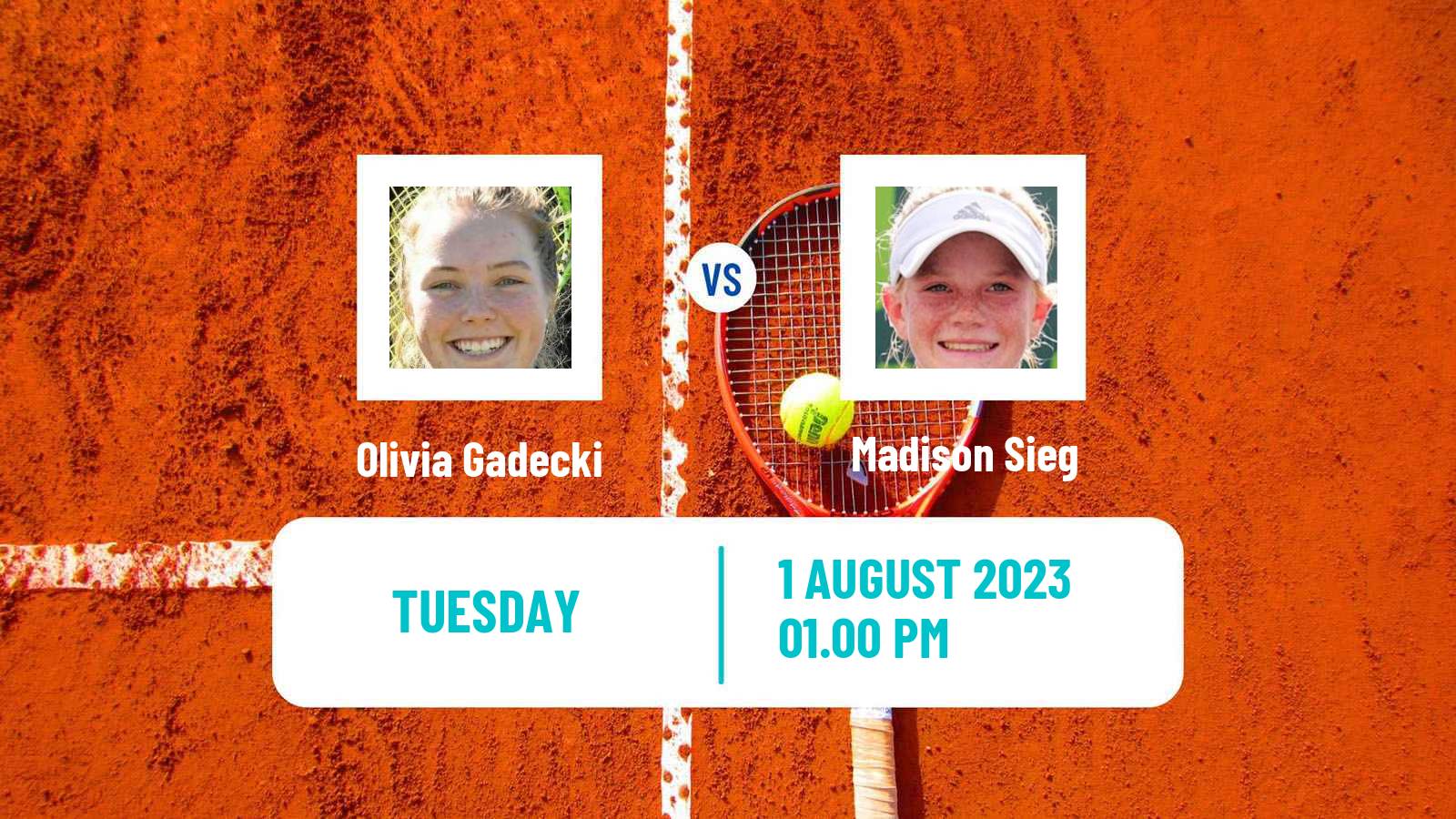 Tennis ITF W60 Lexington Ky Women Olivia Gadecki - Madison Sieg