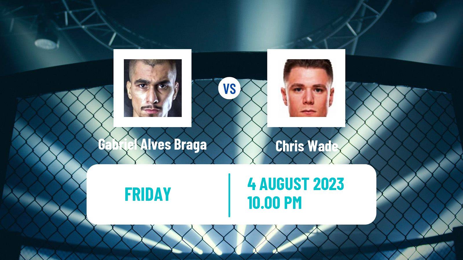 MMA Featherweight Pfl Men Gabriel Alves Braga - Chris Wade