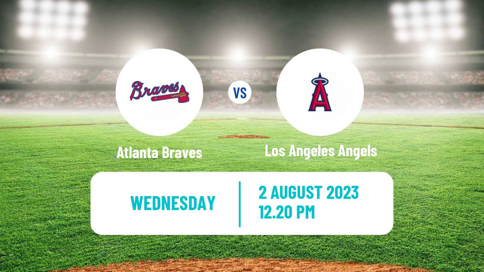 Baseball MLB Atlanta Braves - Los Angeles Angels