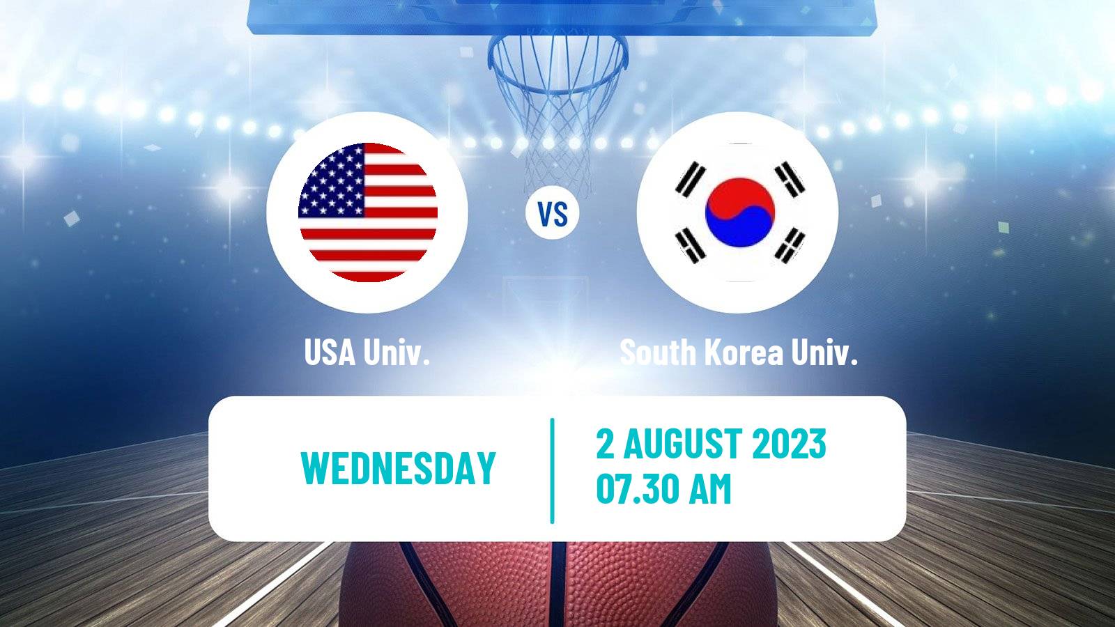 Basketball Universiade Basketball USA Univ. - South Korea Univ.