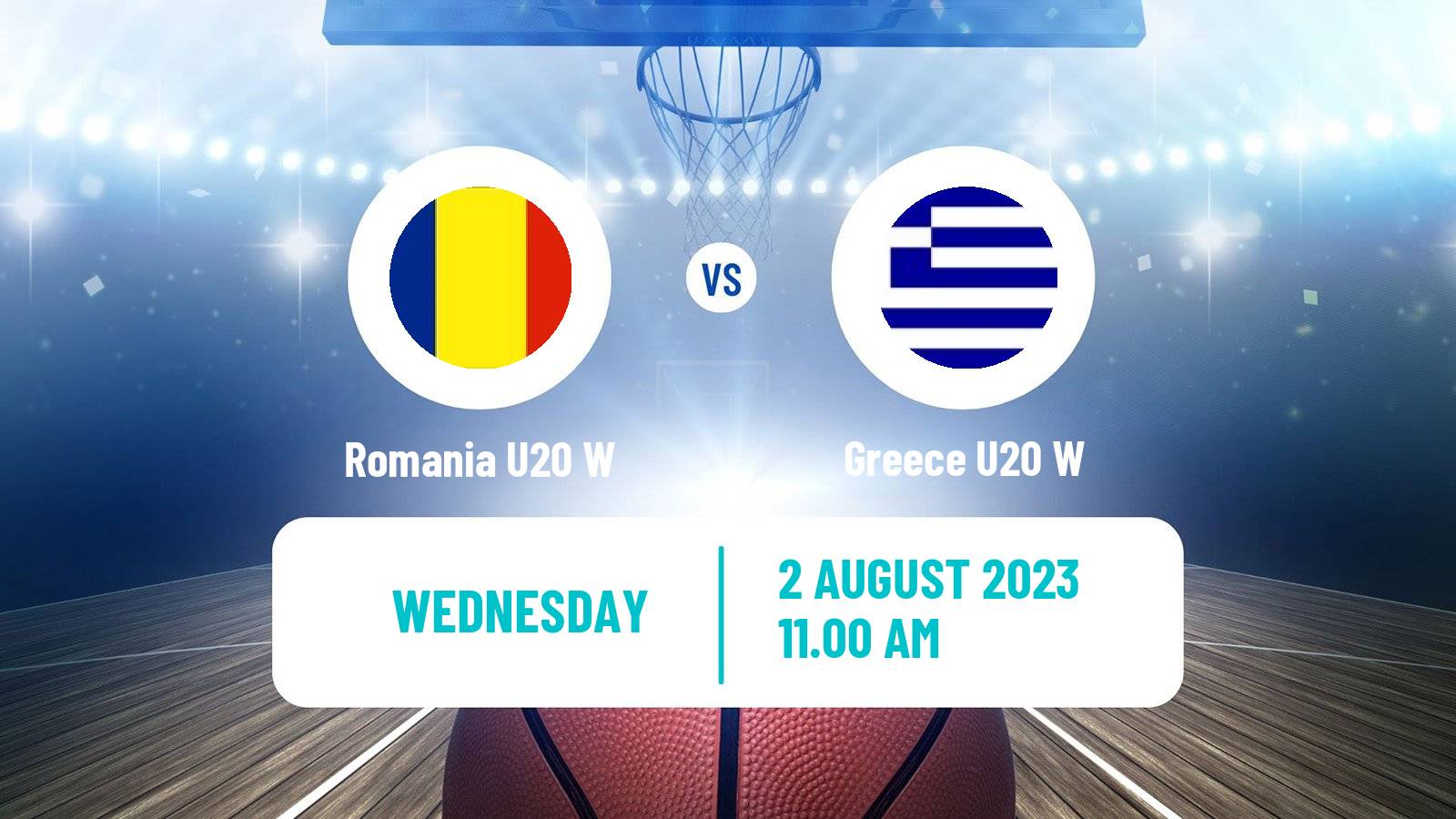 Basketball European Championship U20 B Basketball Women Romania U20 W - Greece U20 W