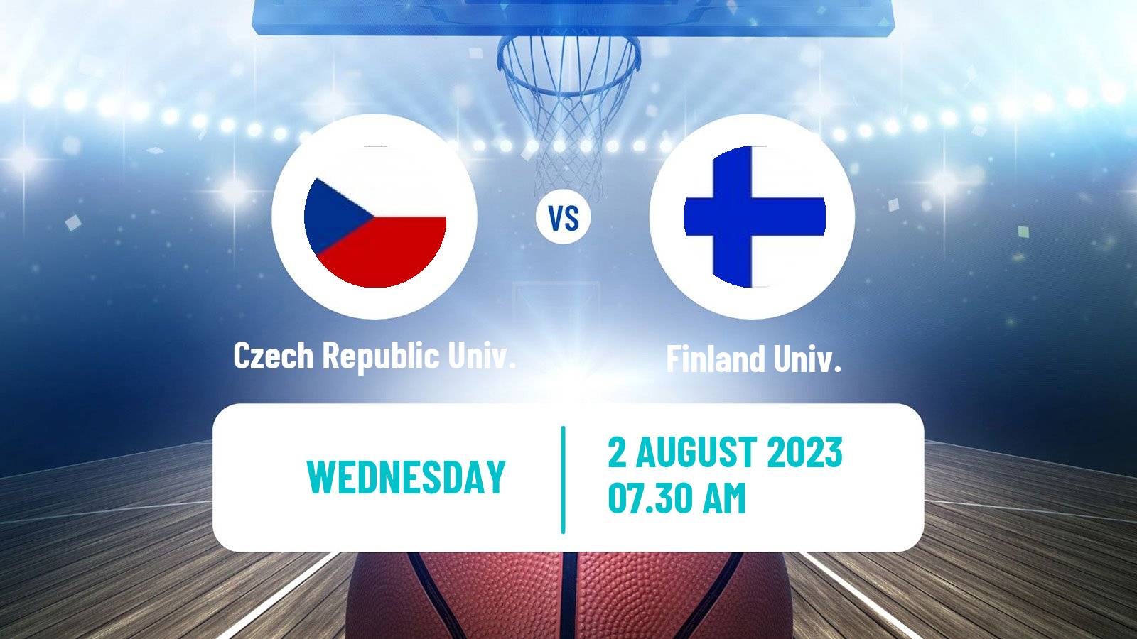 Basketball Universiade Basketball Czech Republic Univ. - Finland Univ.