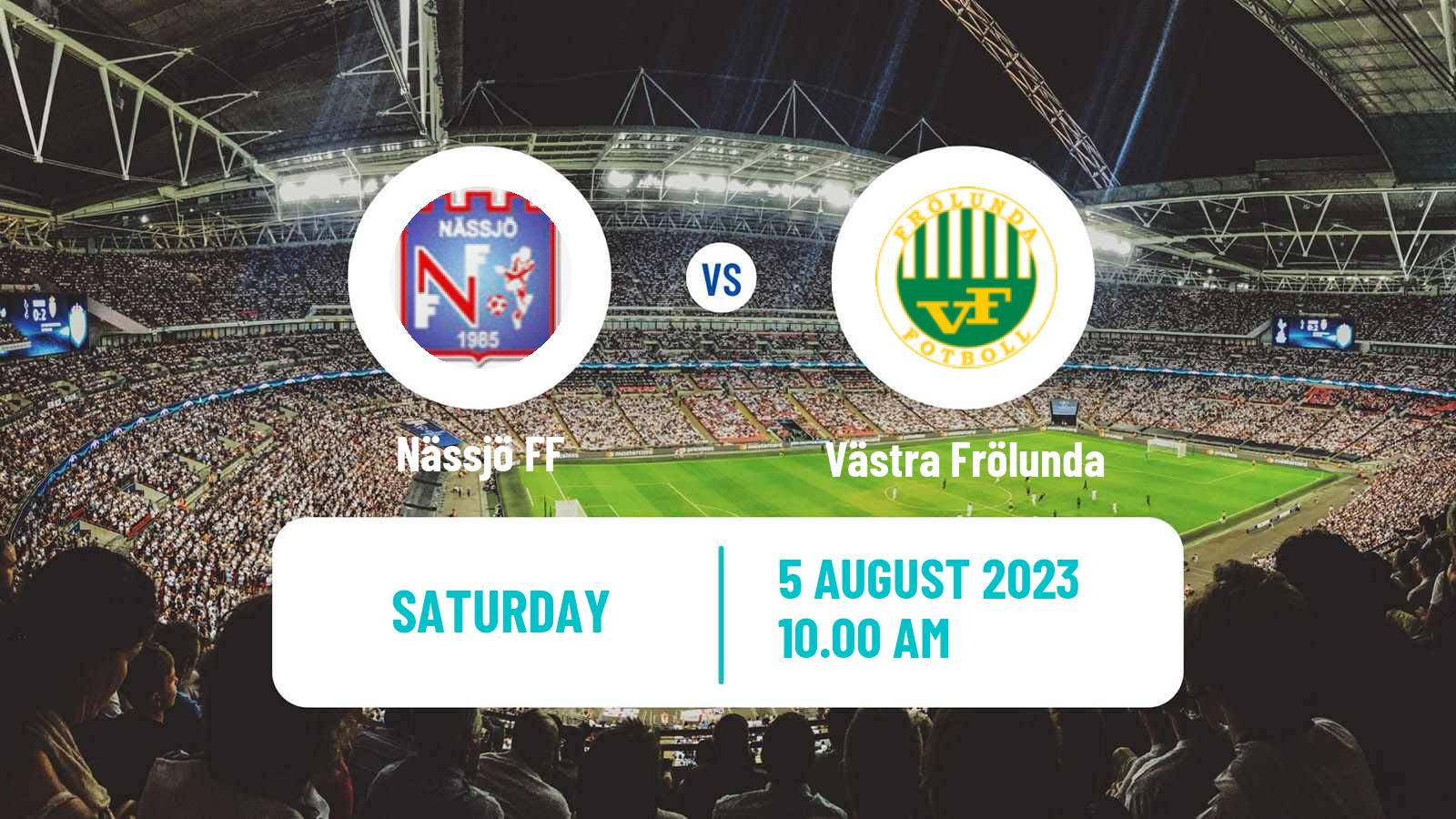 Soccer Swedish Division 2 - Västra Götaland Nässjö - Västra Frölunda