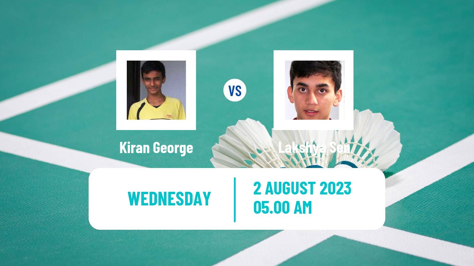 Badminton BWF World Tour Australian Open Men Kiran George - Lakshya Sen