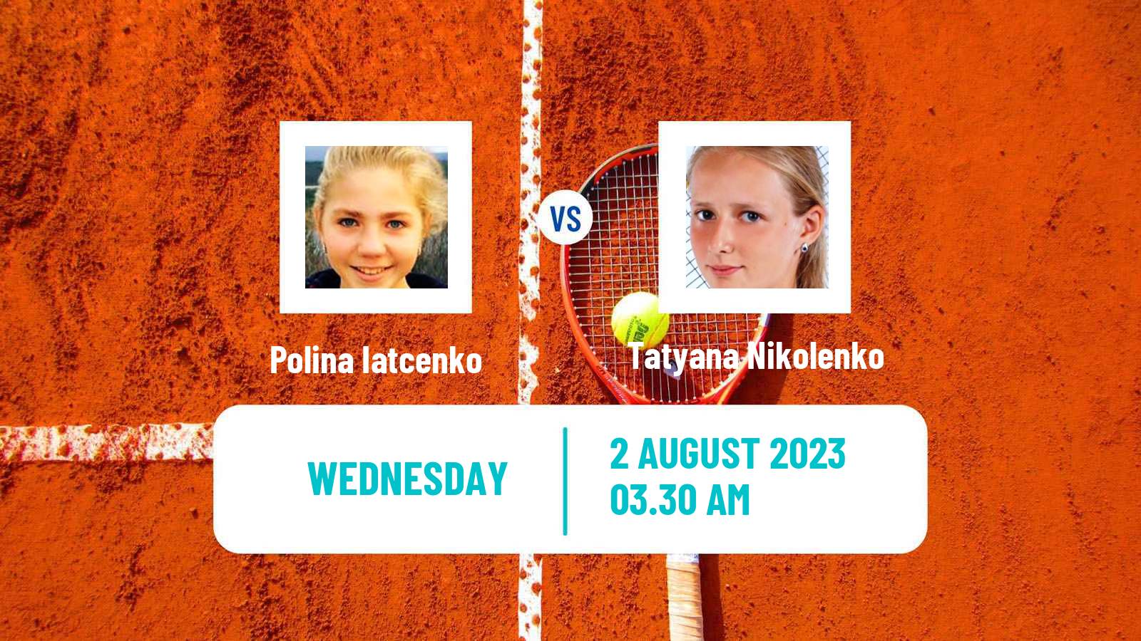 Tennis ITF W25 Astana Women Polina Iatcenko - Tatyana Nikolenko
