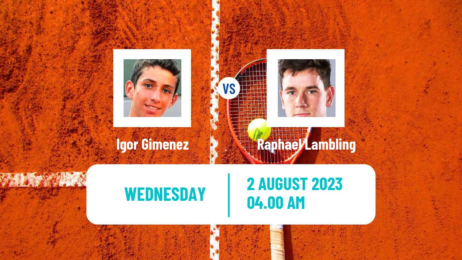 Tennis ITF M15 Monastir 31 Men Igor Gimenez - Raphael Lambling