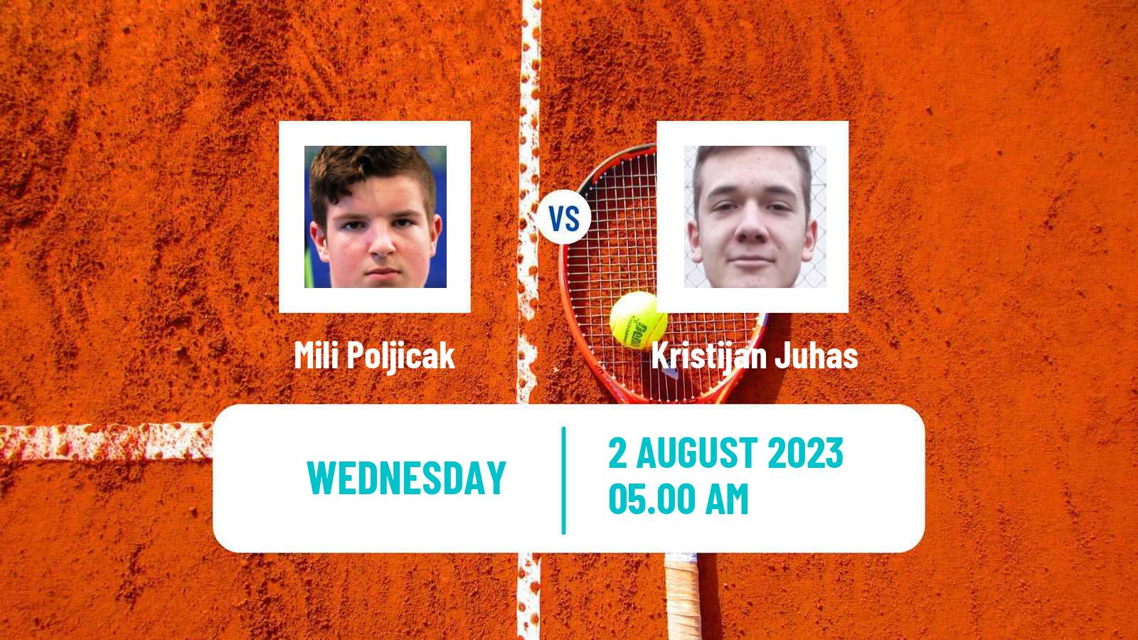 Tennis ITF M15 Novi Sad 2 Men Mili Poljicak - Kristijan Juhas