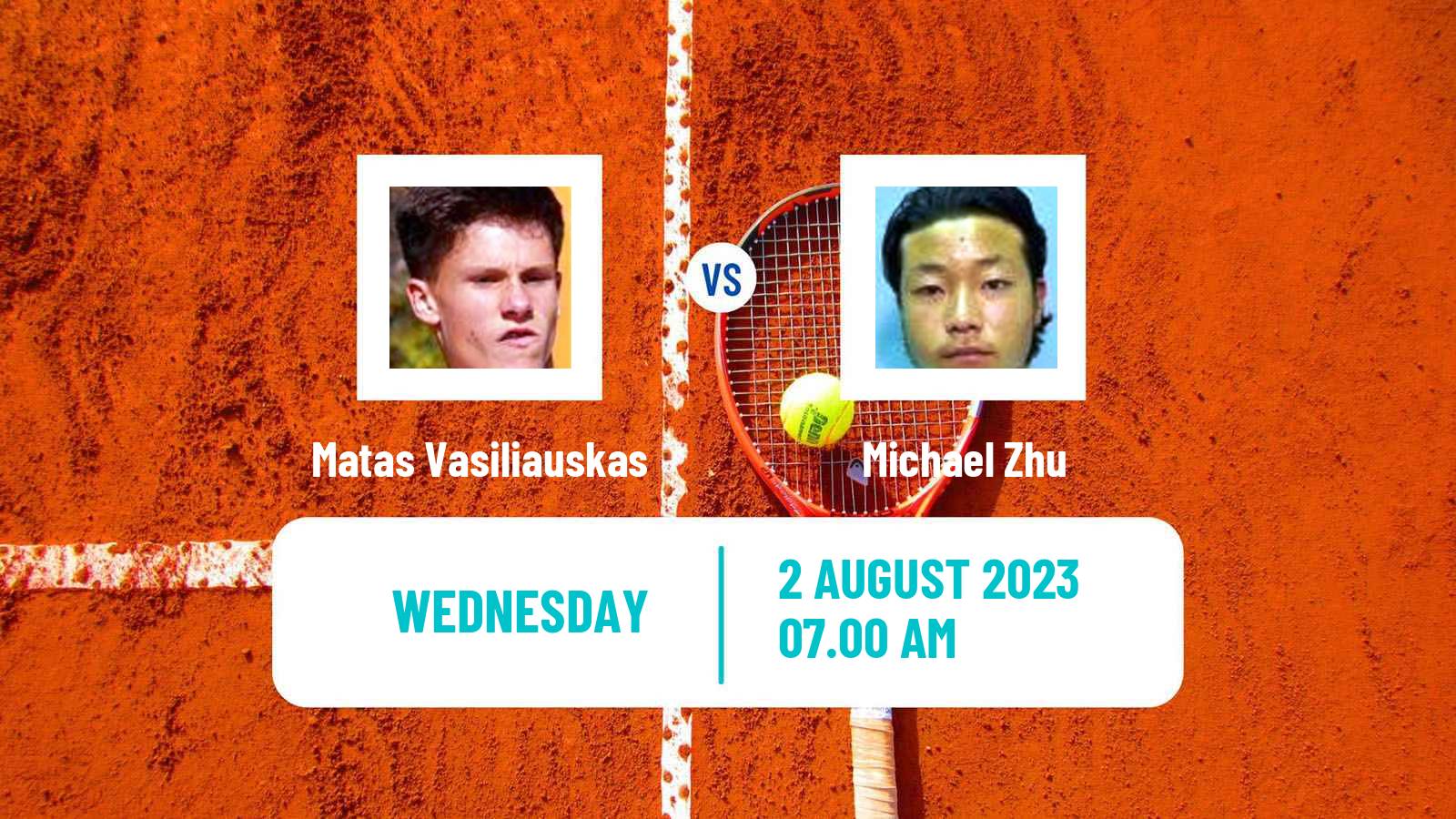 Tennis ITF M15 Monastir 31 Men Matas Vasiliauskas - Michael Zhu