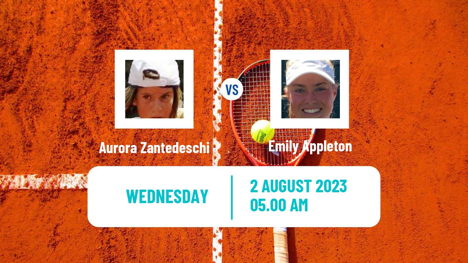 Tennis ITF W60 Cordenons Women Aurora Zantedeschi - Emily Appleton