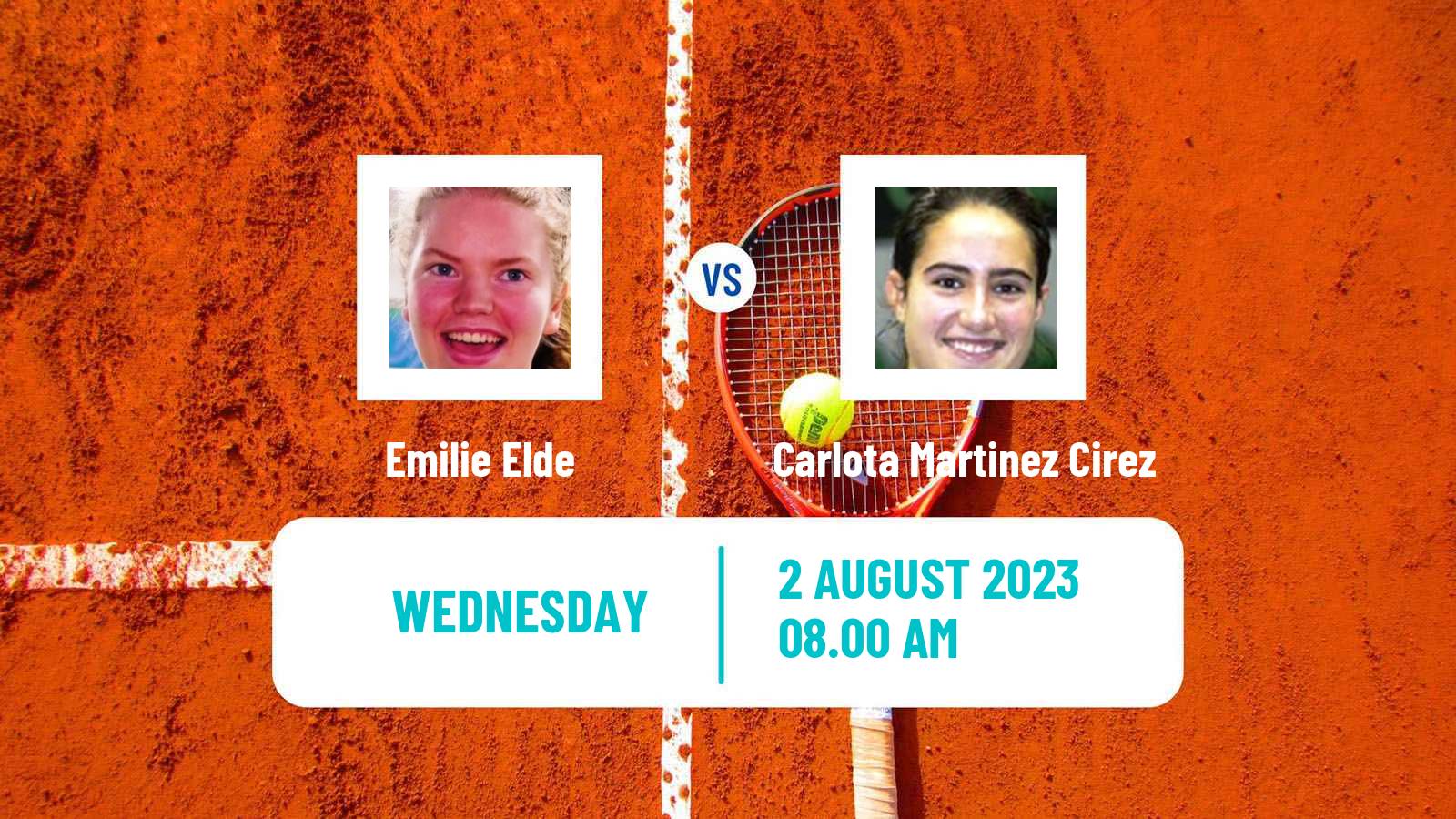 Tennis ITF W25 Koge Women Emilie Elde - Carlota Martinez Cirez