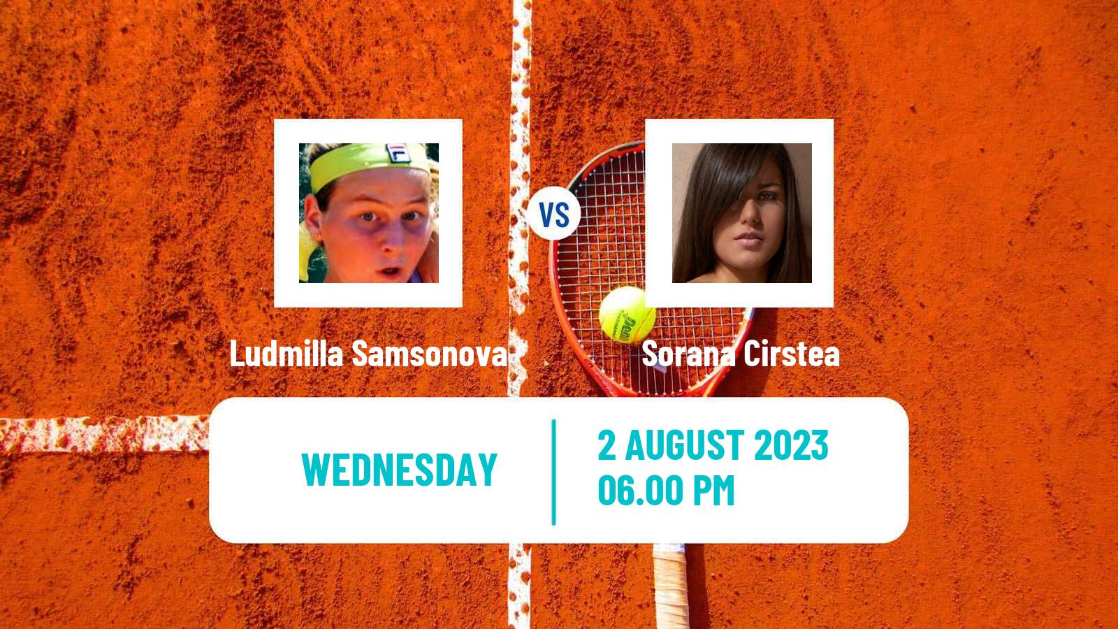 Tennis WTA Washington Ludmilla Samsonova - Sorana Cirstea