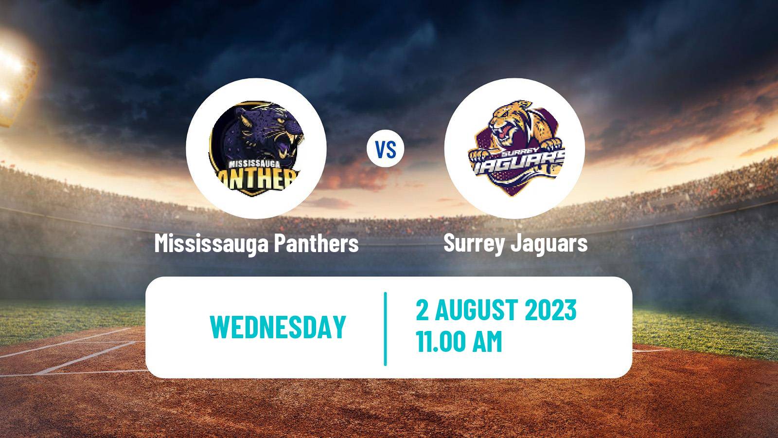 Cricket Canadian Global T20 Mississauga Panthers - Surrey Jaguars